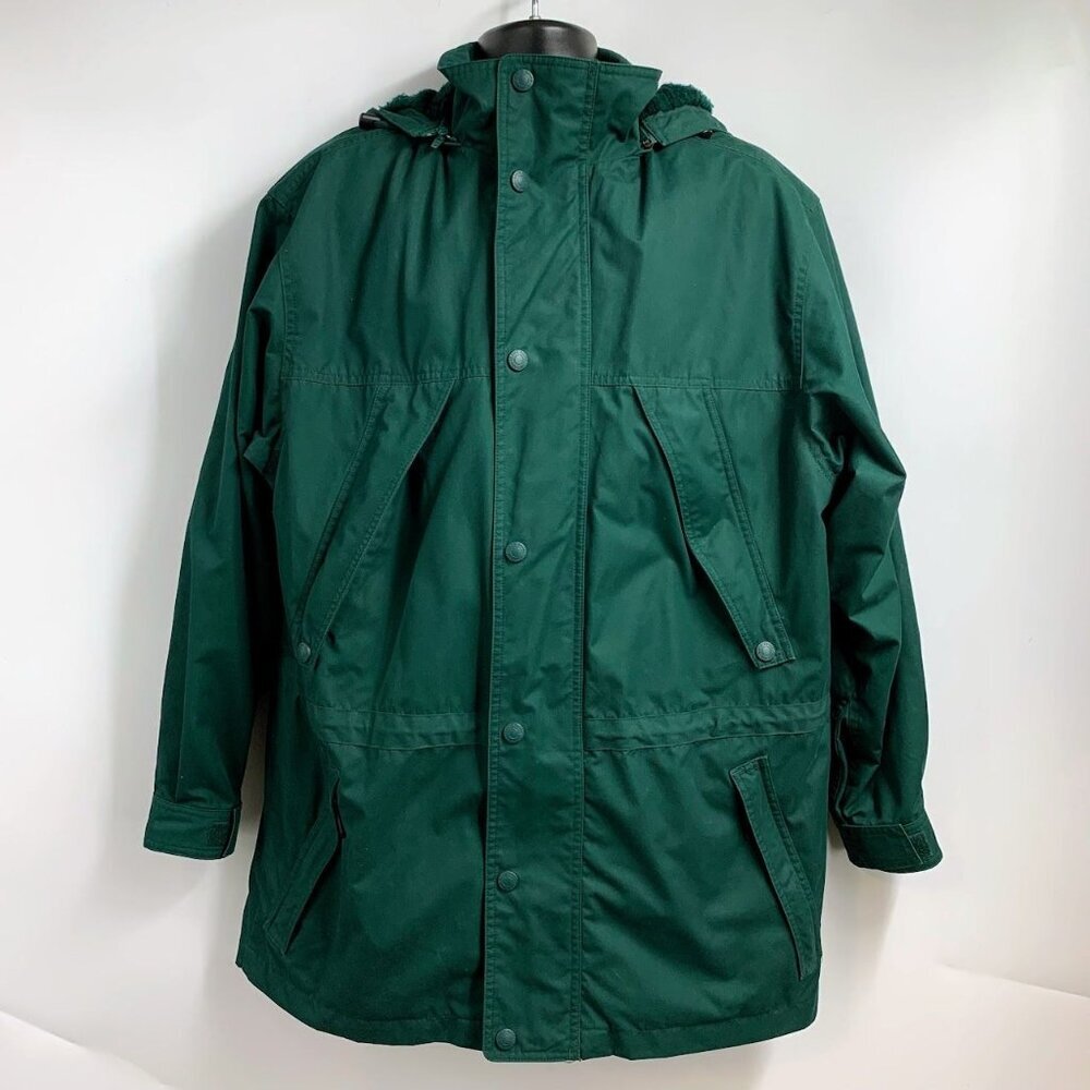 Eddie Bauer Men's Vintage Full Zip Wool Blend Parka Anorak Jacket‎ Size M